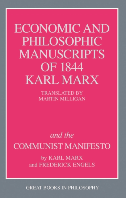 Book Cover for Economic and Philosophic Manuscripts of 1844 and the Communist Manifesto by Karl Marx, Friedrich Engels