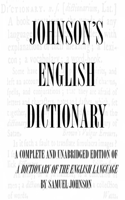 Book Cover for Dictionary of the English Language (Complete and Unabridged) by Samuel Johnson