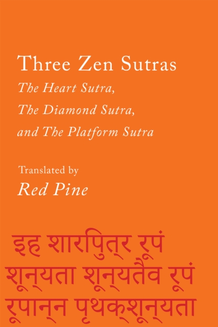 Book Cover for Three Zen Sutras by Red Pine