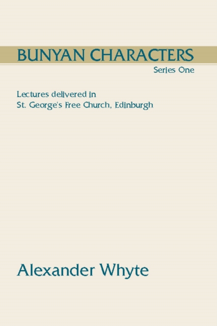 Book Cover for Bunyan Characters, Series One by Alexander Whyte