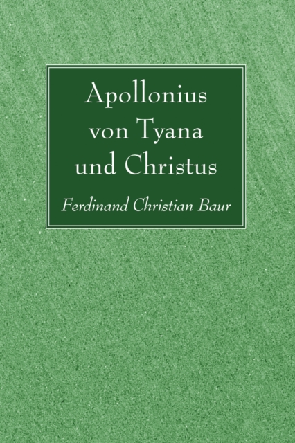 Book Cover for Apollonius von Tyana und Christus by Ferdinand Christian Baur