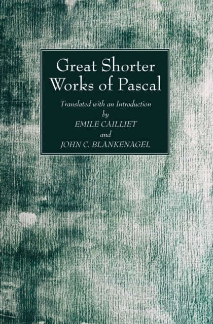 Book Cover for Great Shorter Works of Pascal by Blaise Pascal