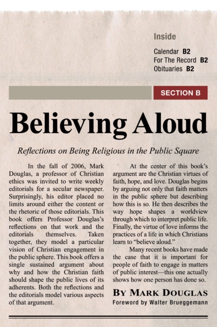 Book Cover for Believing Aloud by Mark Douglas