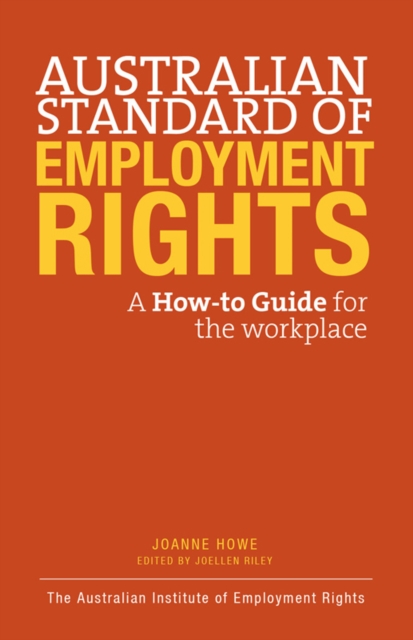 Book Cover for Australian Standard of Employment Rights by Joanna Howe