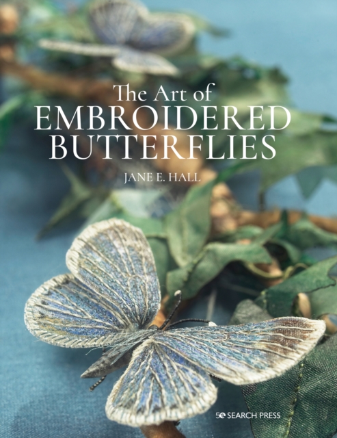 Book Cover for Art of Embroidered Butterflies by Jane E. Hall