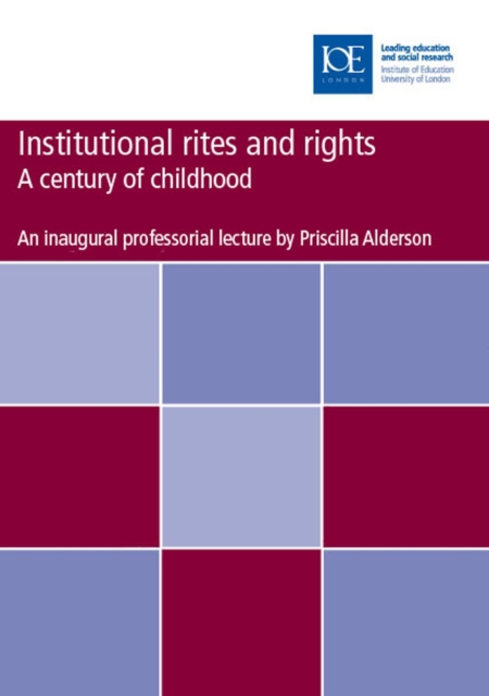 Book Cover for Institutional rites and rights by Priscilla Alderson