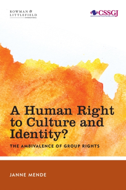 Book Cover for Human Right to Culture and Identity by Janne Mende