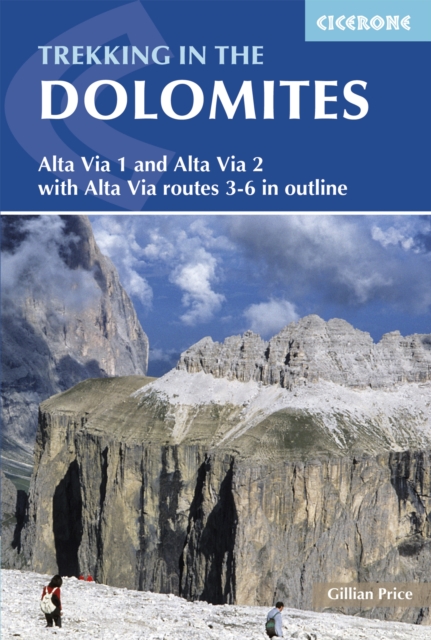 Book Cover for Trekking in the Dolomites by Gillian Price