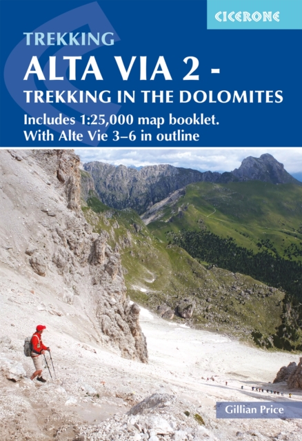 Book Cover for Alta Via 2 - Trekking in the Dolomites by Gillian Price