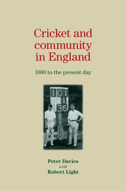 Book Cover for Cricket and community in England by Peter Davies