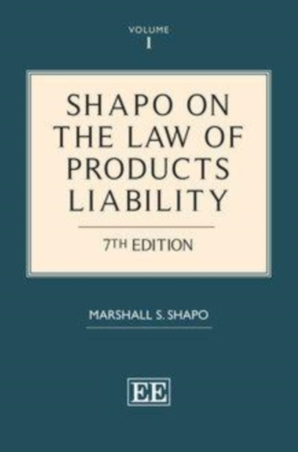 Book Cover for Shapo on The Law of Products Liability by Marshall S. Shapo