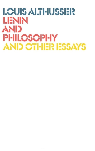 Book Cover for Lenin and Philosophy by Louis Althusser