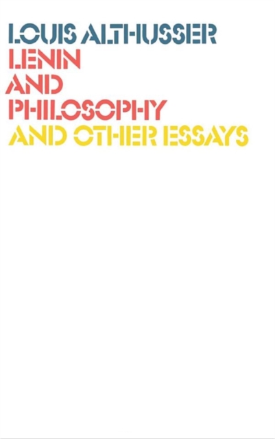 Book Cover for Lenin and Philosophy by Althusser, Louis