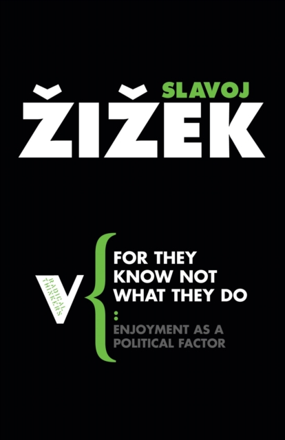 Book Cover for For They Know Not What They Do by Slavoj Zizek