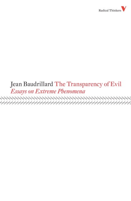 Book Cover for Transparency of Evil by Jean Baudrillard