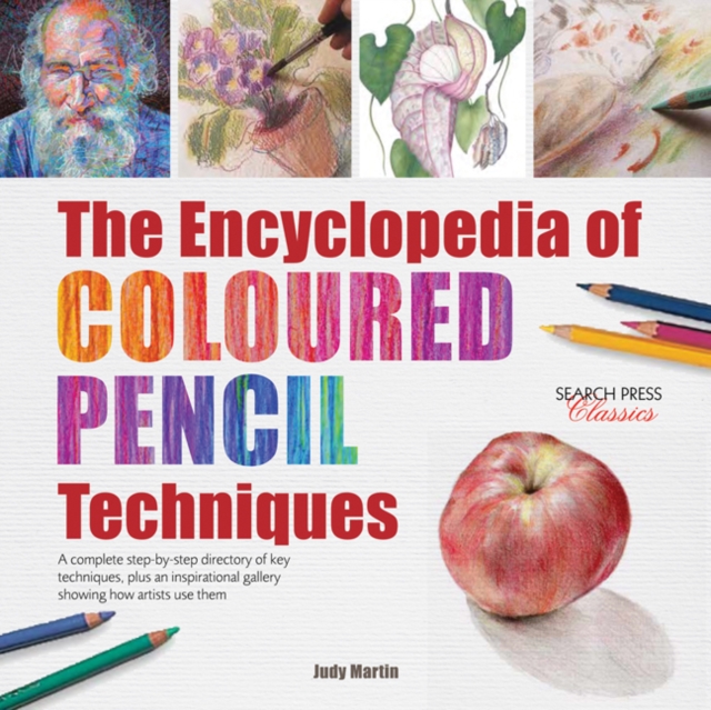 Book Cover for Encyclopedia of Coloured Pencil Techniques by Judy Martin