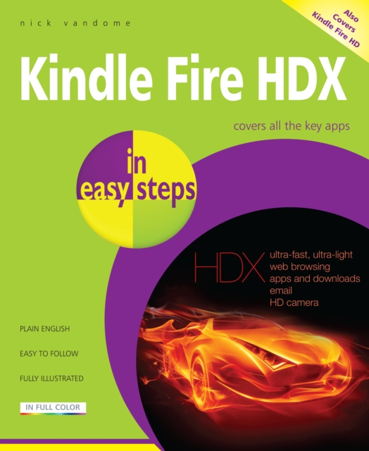 Book Cover for Kindle Fire HDX in easy steps by Nick Vandome