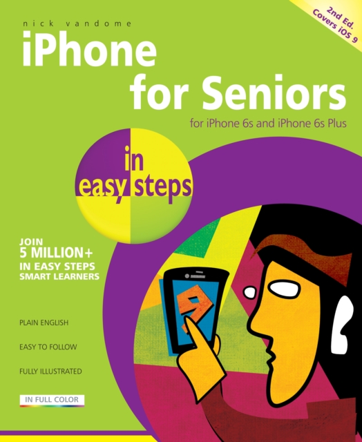 Book Cover for iPhone for Seniors in easy steps, 2nd Edition by Nick Vandome