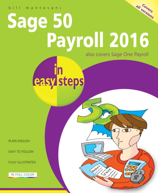 Book Cover for Sage 50 Payroll 2016 in easy steps by Bill Mantovani