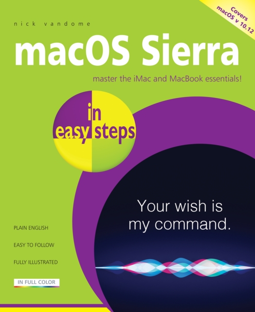 Book Cover for macOS Sierra in easy steps by Nick Vandome