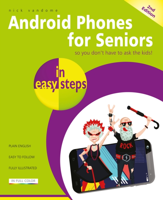 Book Cover for Android Phones for Seniors in easy steps, 2nd edition by Nick Vandome