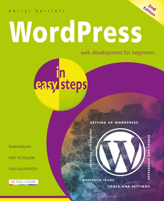 Book Cover for WordPress in easy steps, 2nd edition by Darryl Bartlett