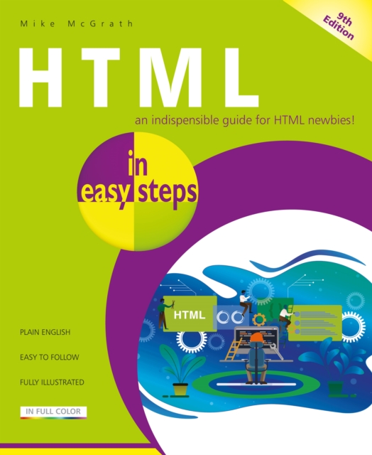 Book Cover for HTML in easy steps, 9th edition by McGrath, Mike