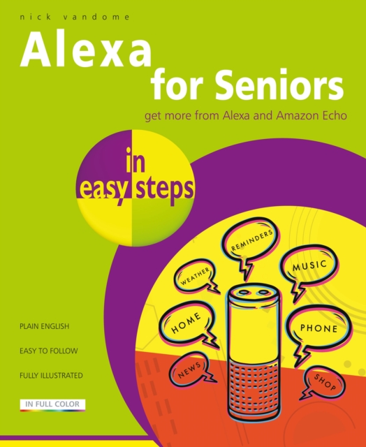 Book Cover for Alexa for Seniors in easy steps by Nick Vandome