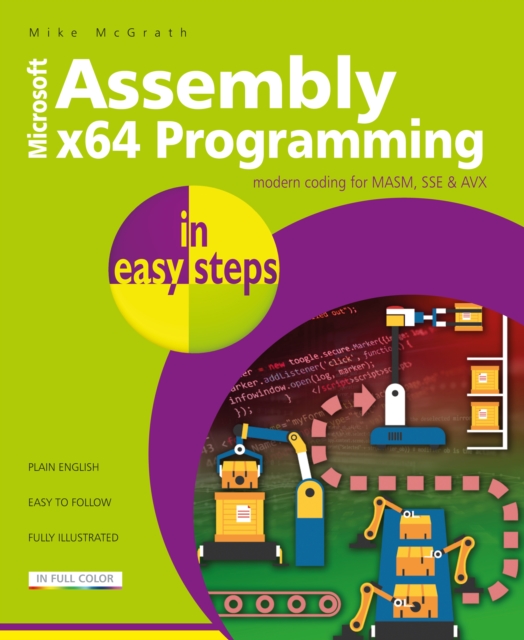 Book Cover for Assembly x64 Programming in easy steps by Mike McGrath