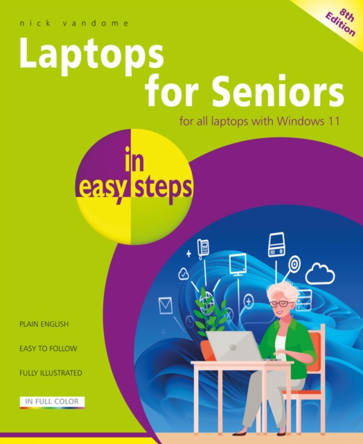 Book Cover for Laptops for Seniors in easy steps, 8th edition by Nick Vandome