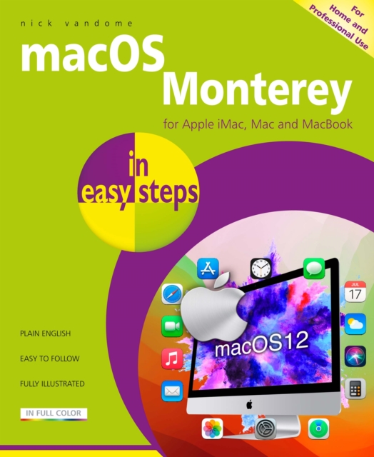 Book Cover for macOS Monterey in easy steps by Nick Vandome