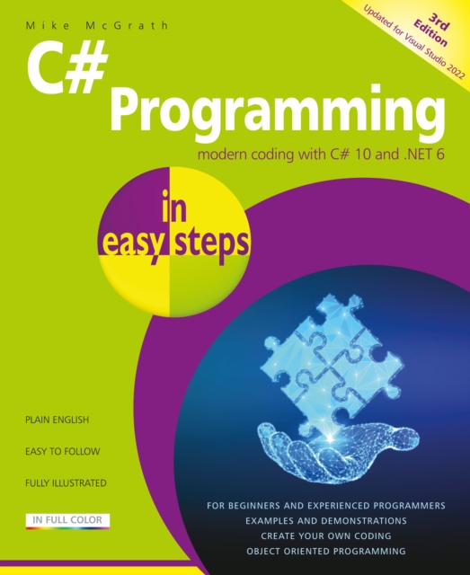 Book Cover for C# Programming in easy steps, 3rd edition by Mike McGrath