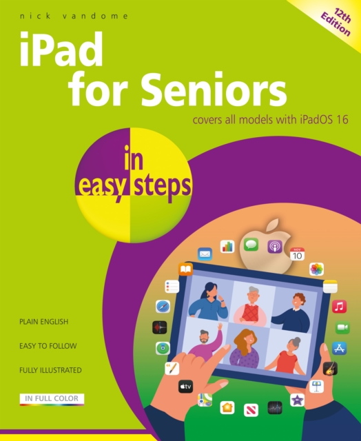 Book Cover for iPad for Seniors in easy steps, 12th edition by Nick Vandome