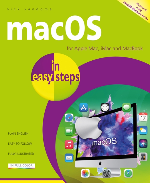 Book Cover for macOS in easy steps by Nick Vandome