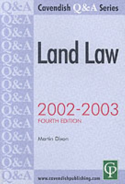 Book Cover for Land law by Martin Dixon