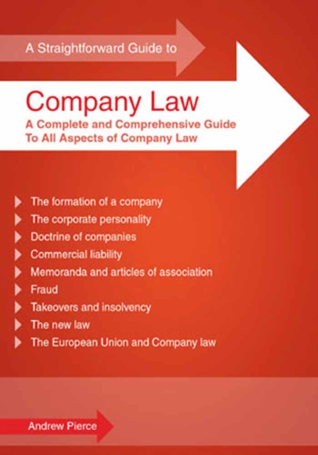 Book Cover for Straightforward Guide To Company Law by Pierce, Andrew