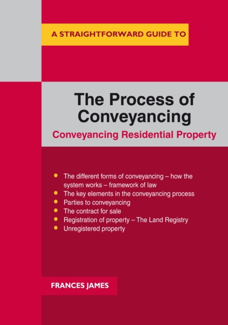 Book Cover for Straightforward Guide To The Process Of Conveyancing by Frances James