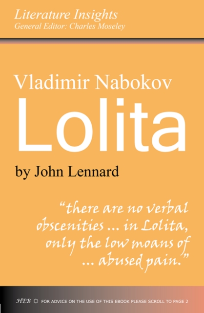 Book Cover for Vladimir Nabokov by Lennard, John