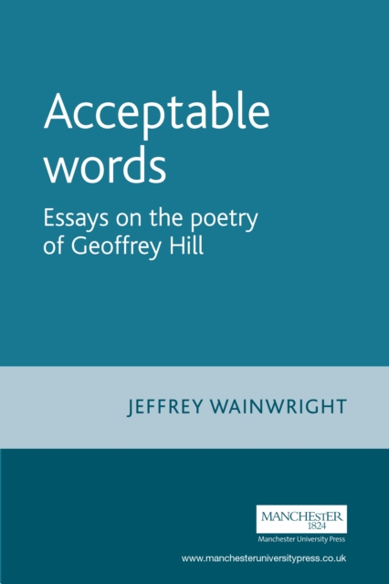 Book Cover for Acceptable words by Jeffrey Wainwright