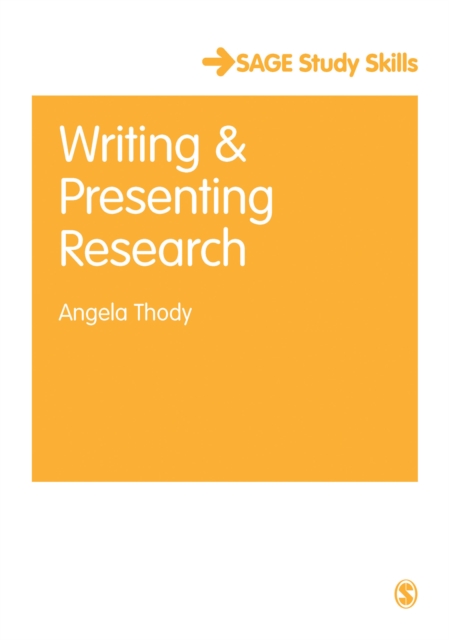 Book Cover for Writing and Presenting Research by Angela Thody