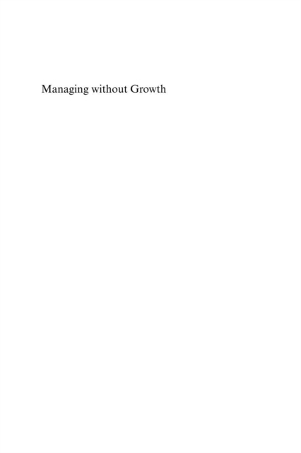 Book Cover for Managing without Growth by Peter A. Victor