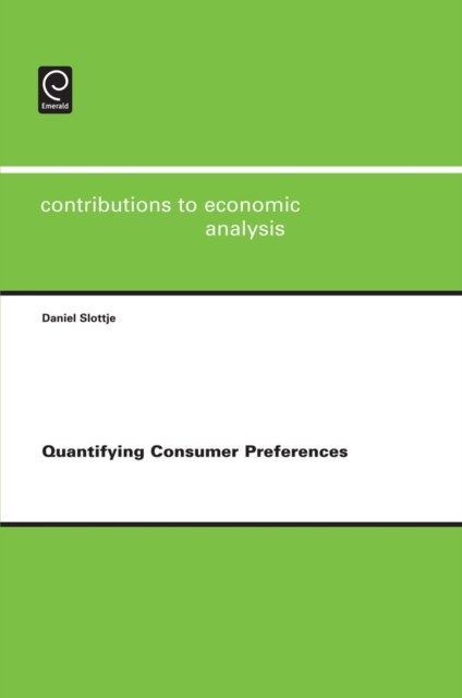 Book Cover for Quantifying Consumer Preferences by Daniel Slottje