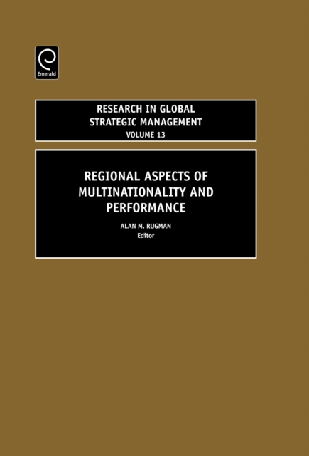 Book Cover for Regional Aspects of Multinationality and Performance by Alan M. Rugman