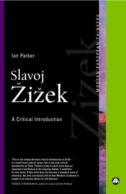 Book Cover for Slavoj Zizek by Parker, Ian