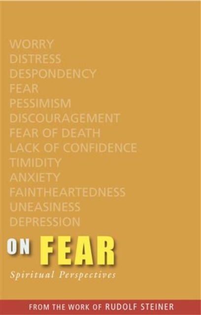 Book Cover for On Fear by Rudolf Steiner