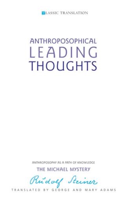 Book Cover for Anthroposophical Leading Thoughts by Steiner, Rudolf