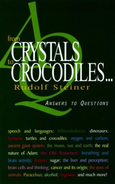 Book Cover for From Crystals to Crocodiles by Steiner, Rudolf