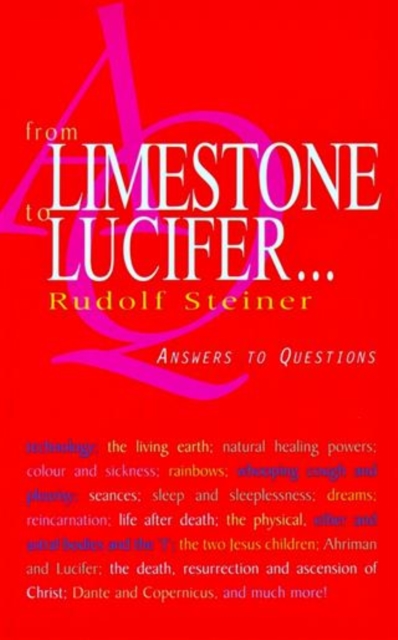 Book Cover for From Limestone to Lucifer... by Rudolf Steiner