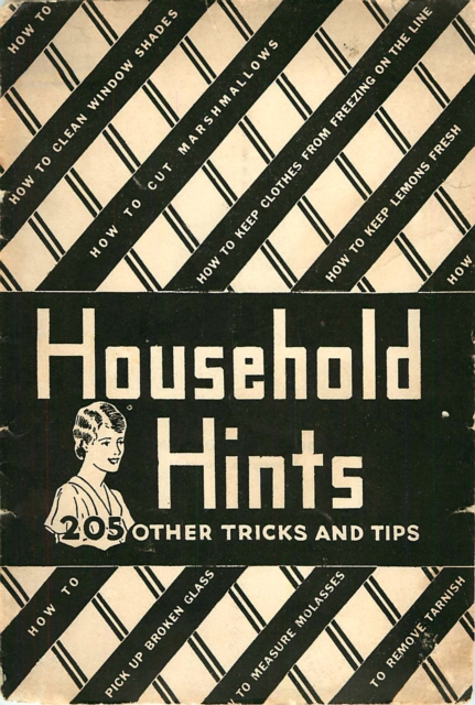 Book Cover for Household Hints by Anonymous