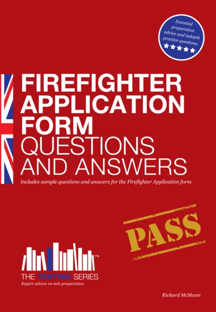 Book Cover for Firefighter Application Form Questions and Answers Workbook by Richard McMunn